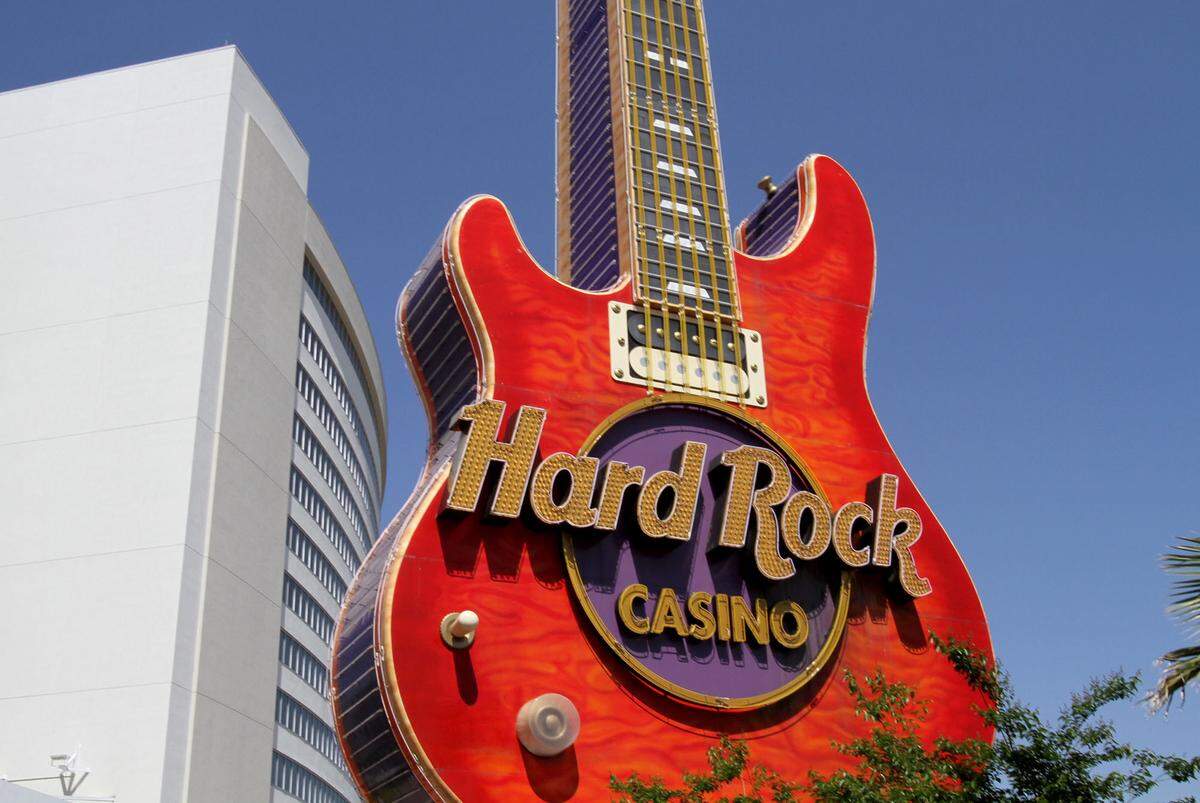 The new Sharkheads Downtown souvenir shop will be right across the street from the iconic Hard Rock Casino Biloxi guitar.