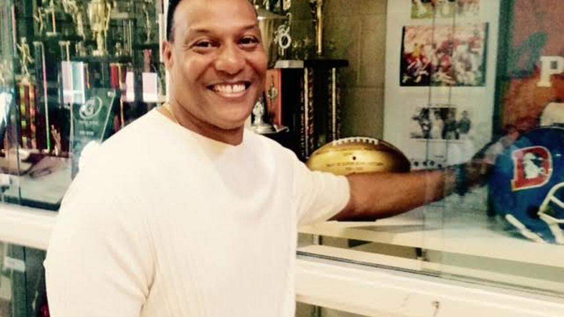 MAURICE SINGLETON/SPECIAL TO THE SUN HERALD 
 Former Pass Christian standout Gene Lang had his jersey retired by the school Wednesday.