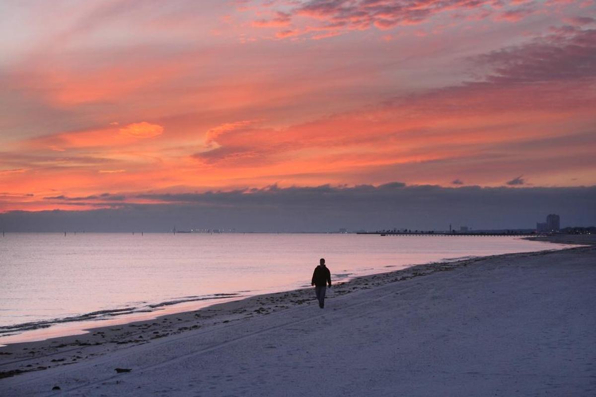 If you ever see a woman running in unusually old-fashioned clothes along Ocean Springs East Beach, you might be seeing a ghost.