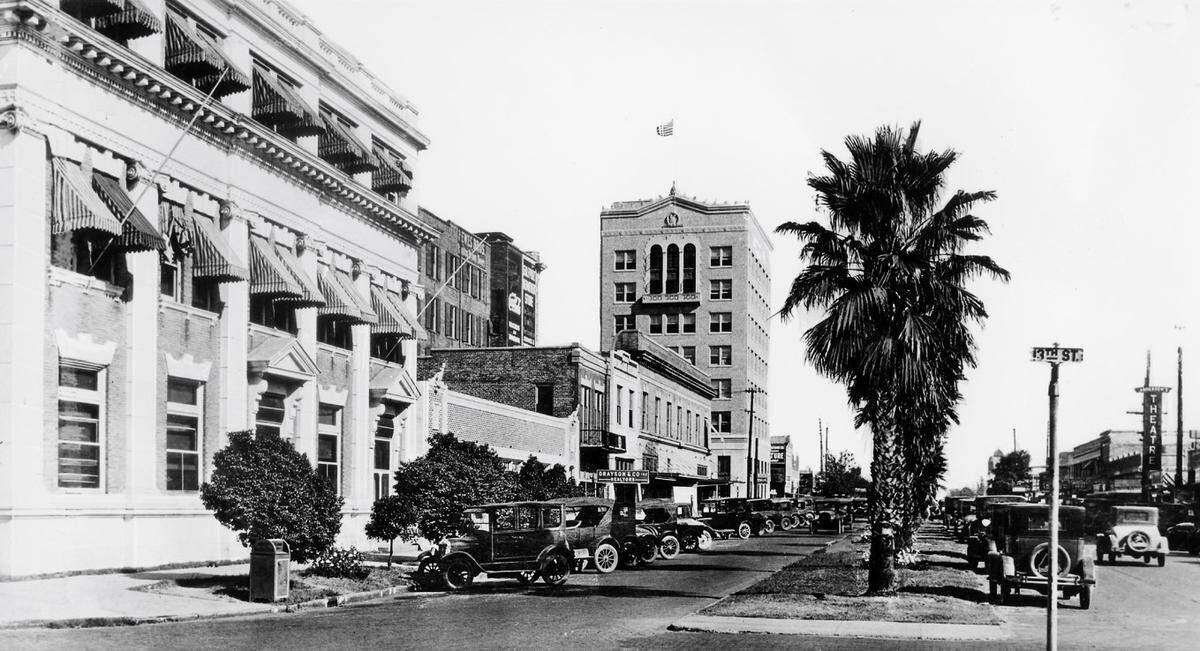 Past: By 1939, Hancock Bank moved to the eight-story tan brick building at the corner of 14th Street and 25th Avenue and relocated the corporate headquarters from Bay St. Louis to Gulfport. It remained the downtown branch and HQ until completion of the 15-story One Hancock Plaza tower around 1981. 