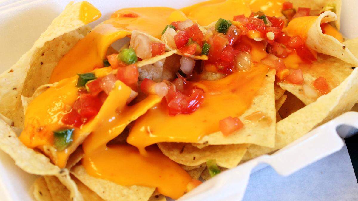 JULIAN BRUNT/SPECIAL TO THE SUN HERALDGreat cheese nachos with all the extras as served at Taco Sombrero in Biloxi.