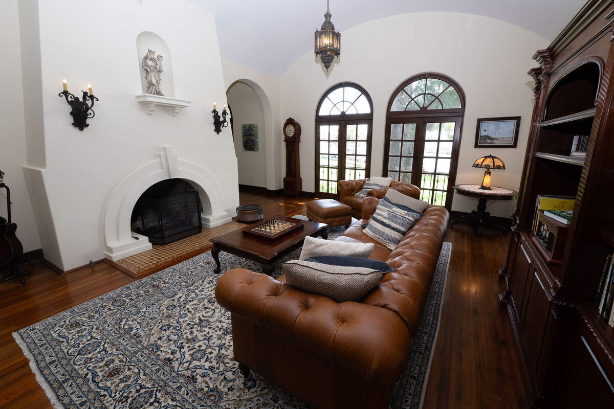 The living room at Villa Del Mare at 13801 Arbor Circle in Ocean Springs on Wednesday, May 27, 2026.