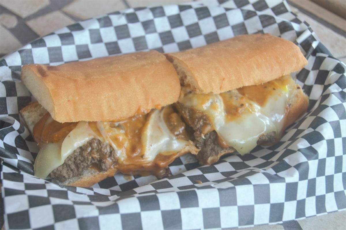 The famous Burger Burger sandwich with a secret sauce at Burger Burger in Biloxi.