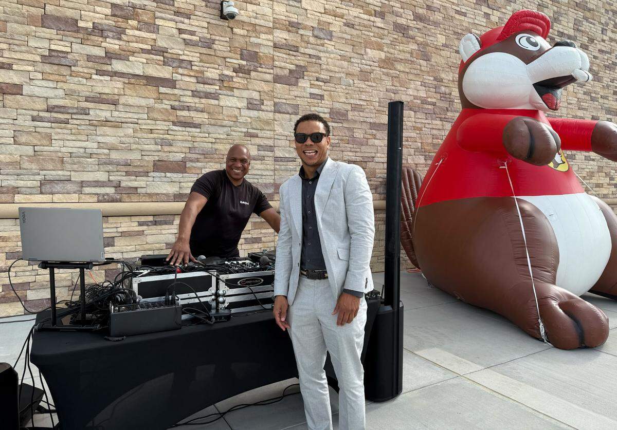 Tabari Daniels, a local real estate agent and content creator, will be delivering a 9 a.m. DJ set at the new Buc-ee’s.