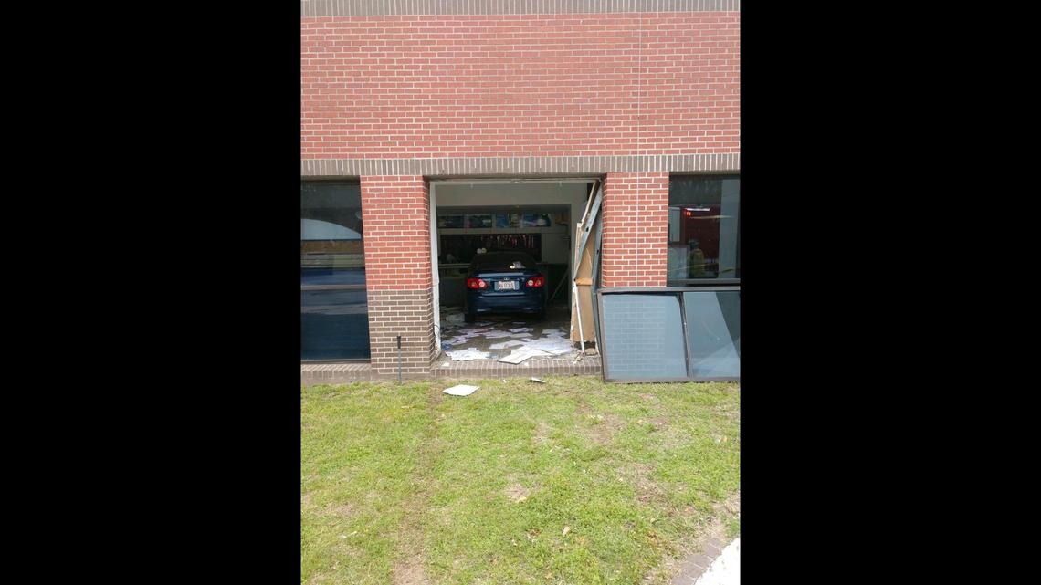 One person was killed and three others injured when a car crashed through the front of a U.S. Post Office in Savannah on Saturday, March 6, authorities say.