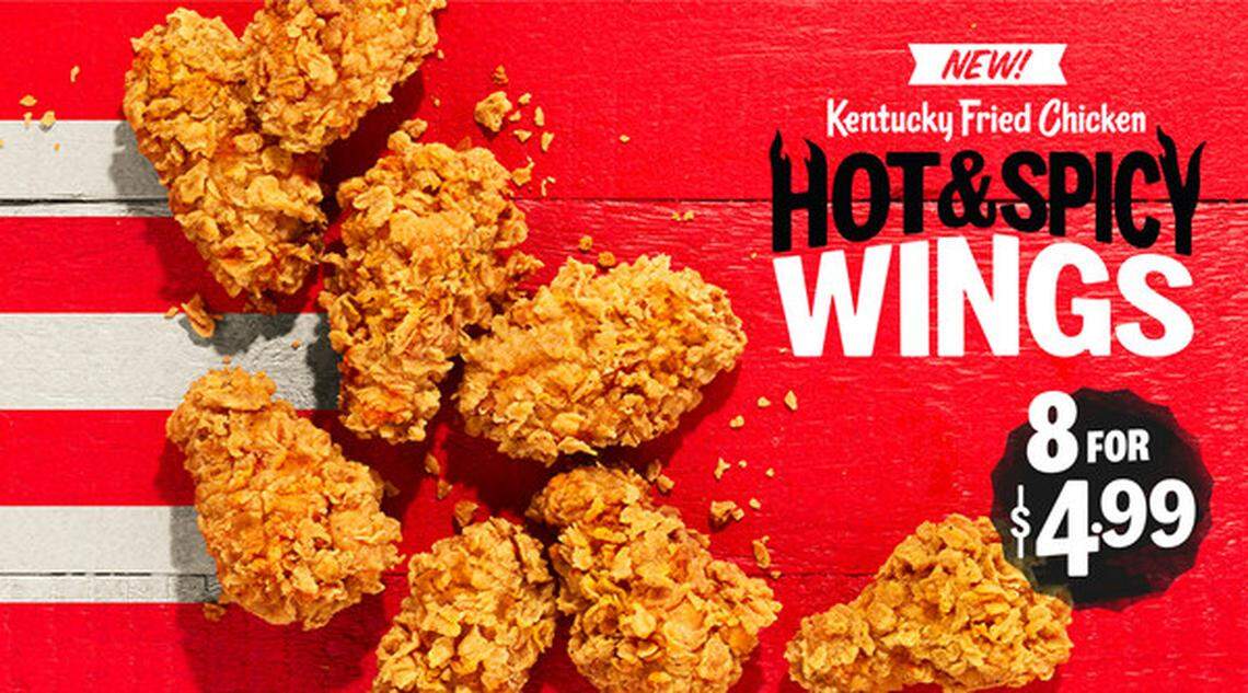 The new KFC Hot & Spicy Wings, available Sept. 10, are spicy marinated and double hand-breaded in KFC’s signature Extra Crispy breading.