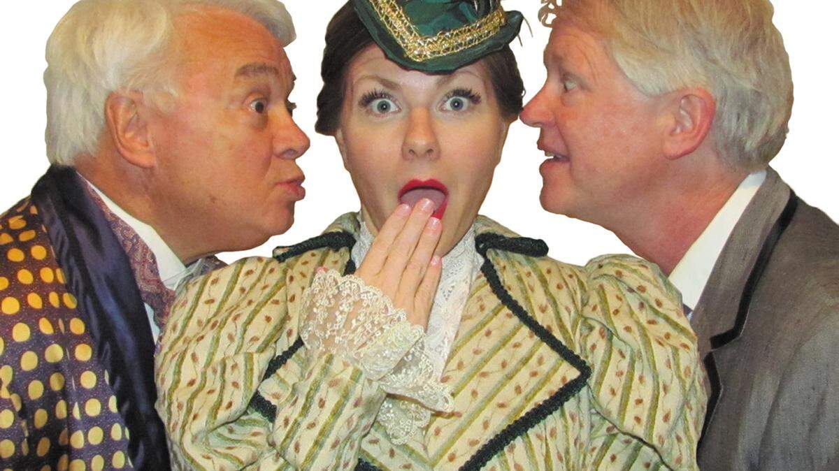 COURTESY CENTER STAGECenter Stage cast members for 'A Flea in Her Ear' include John B. 'Shorty' Sneed, left, Jaimee Dorris and Bill Henry.