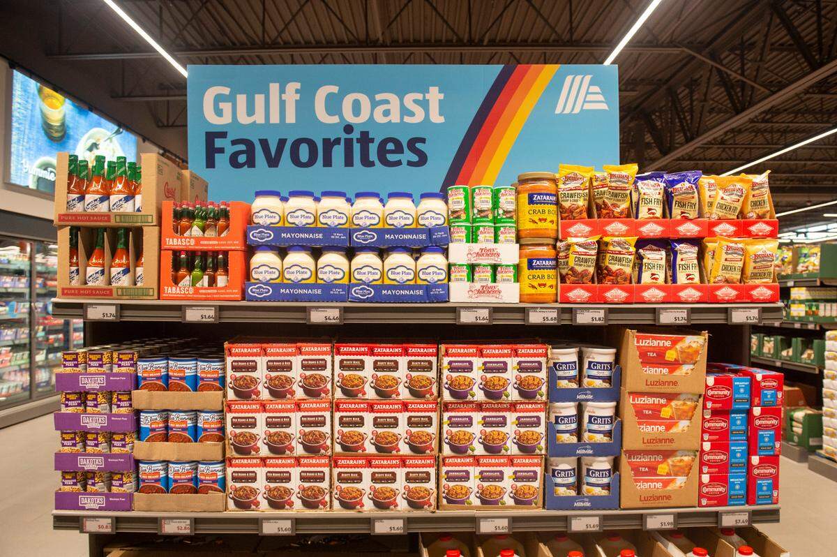 Grocery items that are popular in South Mississippi are featured at ALDI in Ocean Springs.