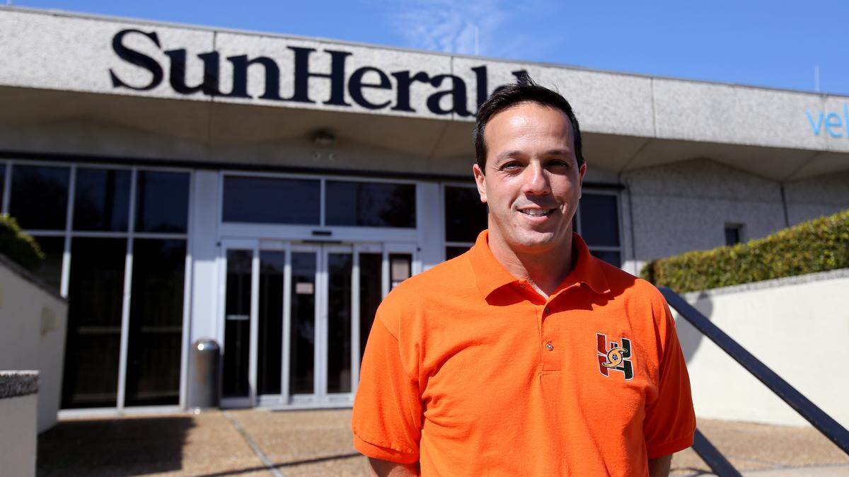 AMANDA McCOY/SUN HERALD 
 Sun Herald All-South Mississippi Girls Soccer Team Coach of the Year Todd Moniz of West Harrison.