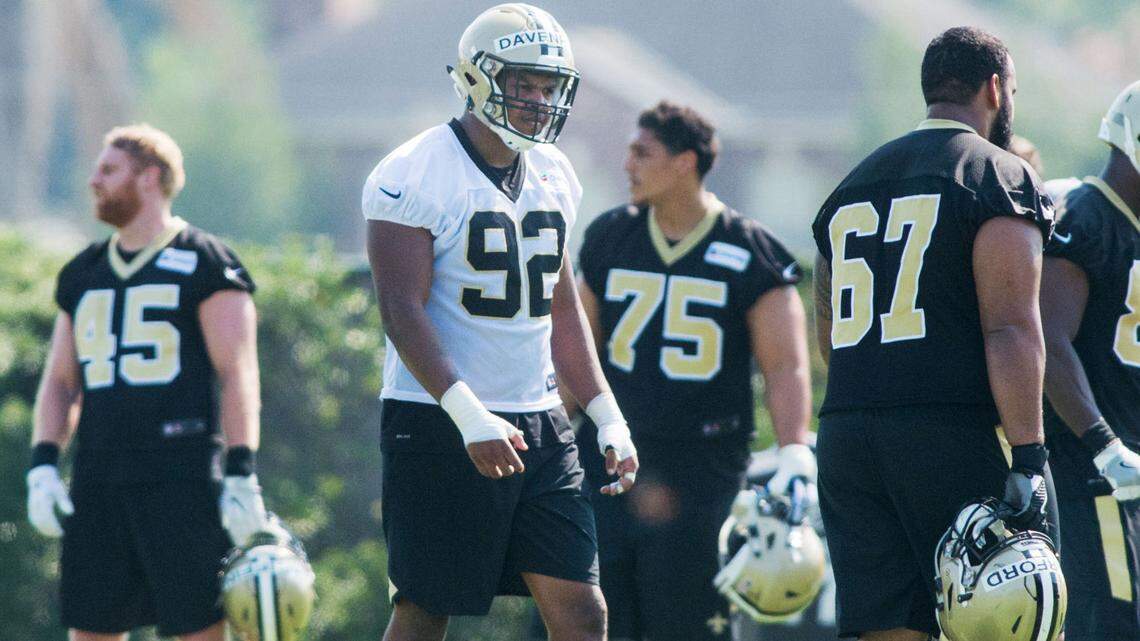 Saints need No. 1 pick Marcus Davenport to get out of the tub and help the club