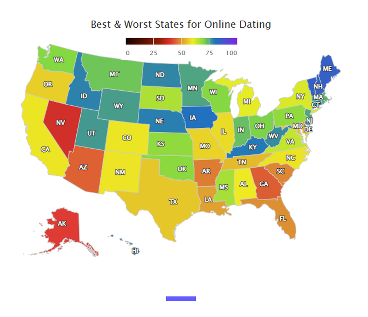 These are the safest and most dangerous U.S. states for online dating, according to a recent study.