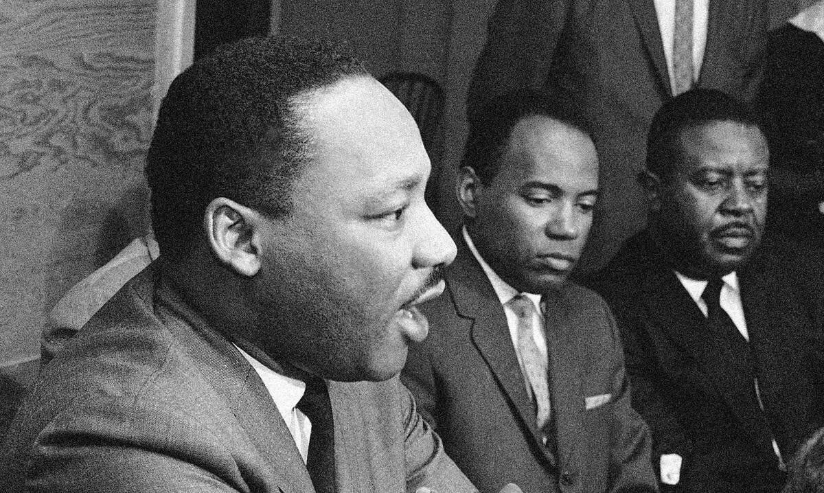 Dr. Martin Luther King, left