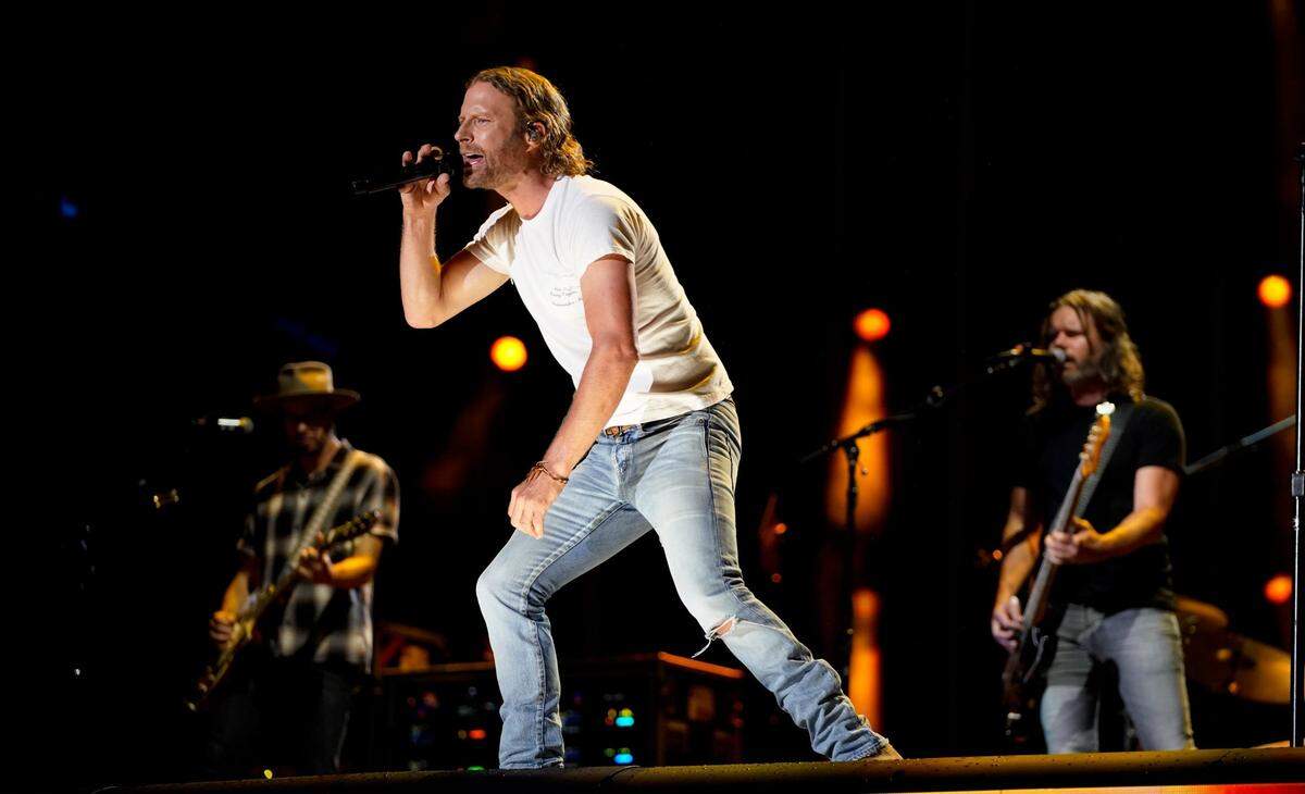 Dierks Bentley performs during CMA Fest at Nissan Stadium on Sunday, June 11, 2023, in Nashville, Tennessee.