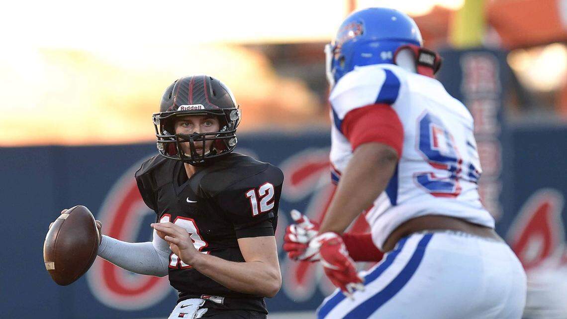 CHRIS TODD/SPECIAL TO THE SUN HERALD/FILE 
 St. Stanislaus quarterback Myles Brennan (12) was named to The Opening as one of the Elite 11 finalists on Monday. The Opening competiton will take place in July in Beaverton, Ore.