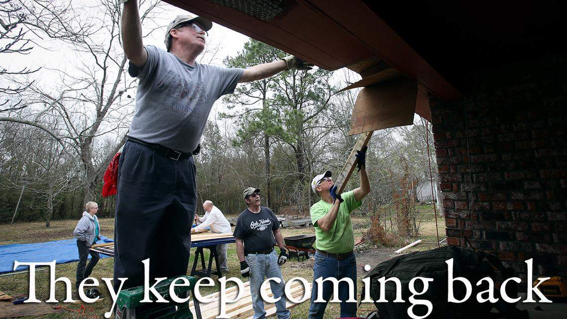 They keep coming back: 'Help is still needed'