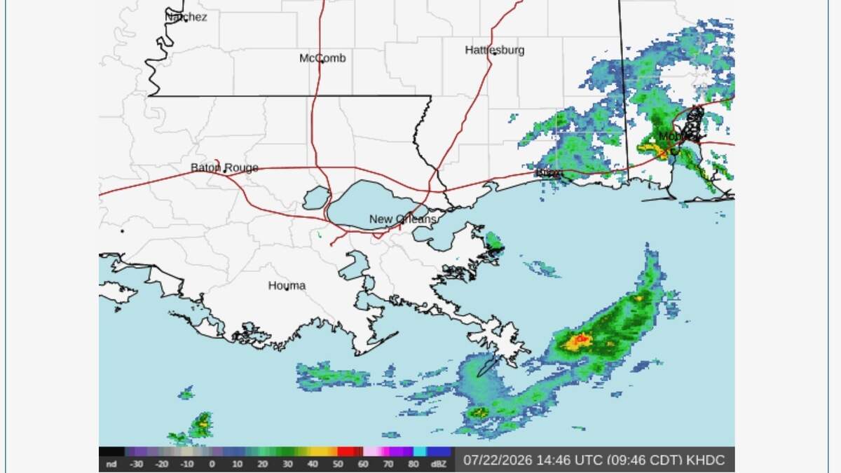 Tropical Storm Bertha plowing across Gulf south of MS. Here's the latest