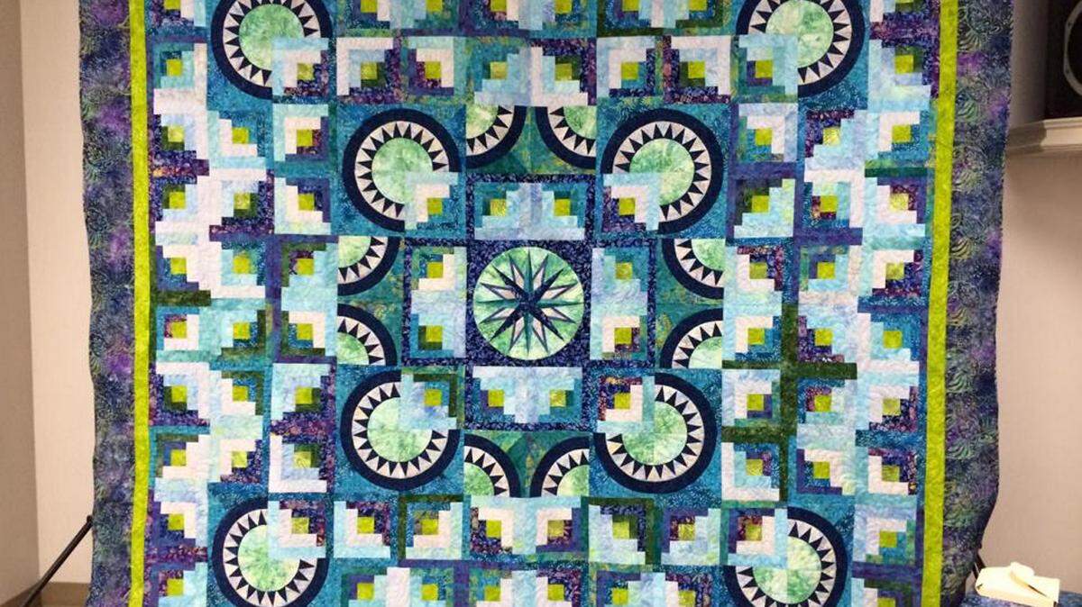 COURTESY MAGNOLIA QUILTERS OF ORANGE GROVEThis 110-by-110-inch 'opportunity quilt' pieced by members of the Magnolia Quilters of Orange Grove and professionally quilted by Susie Jackson of Hattiesburg is part of the Magnolia Quilters of Orange Grove quilt show Oct. 23-24 at Beauvoir United Methodist Church in Biloxi.