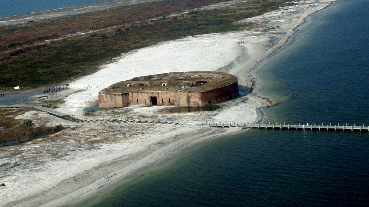 Fort Massachusetts on West Ship Island is a favorite destination of visitors to Gulf Islands National Seashore. Closing the Camille Cut has created miles more of Ship Island to explore.
