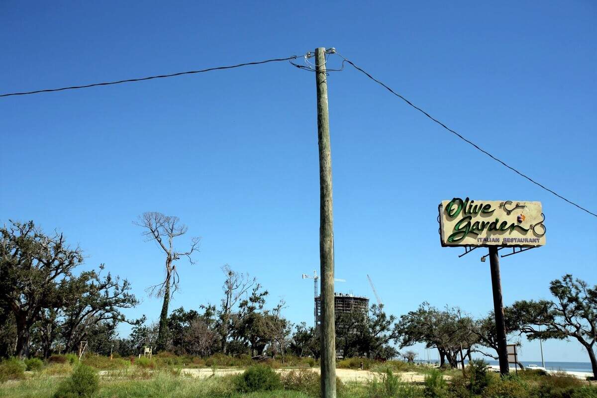 Olive Garden on DeBuys Road in Biloxi was destroyed by Hurricane Katrina in 2005. A developer has a multi-million project for the site.
