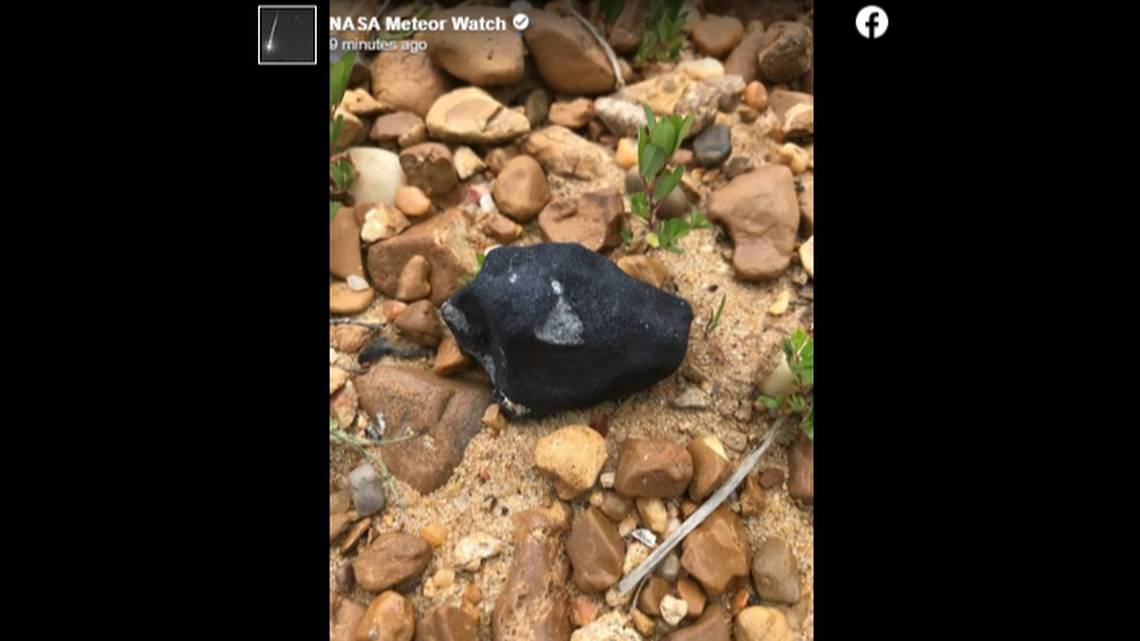 This is an example of one of the pieces of meteor found in Mississippi. Pieces of meteorites “can be worth a fair amount of money,” depending on the type, NASA reports.