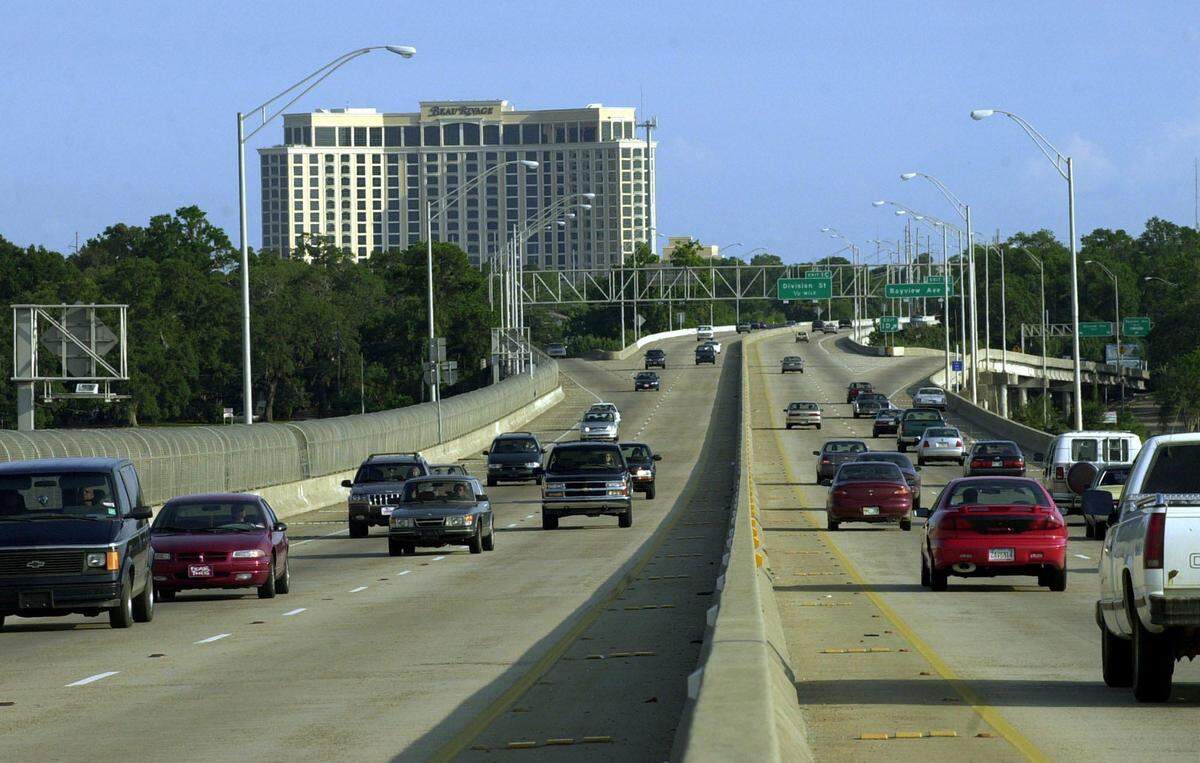 Traffic flows again southbound on I0-110 in Biloxi after an inspection shows it is safe. The interstate was closed south of Bayview Avenue since a fire in a trailer stored under a bridge on the highway.