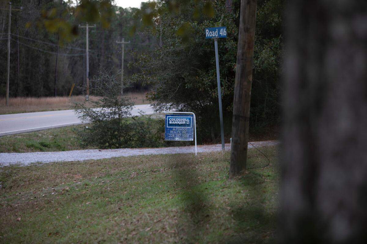 A sign shows a home for sale on Road 416 off Mississippi 603 in Kiln, a growing real estate hot spot in the Gulfport-Biloxi metro.