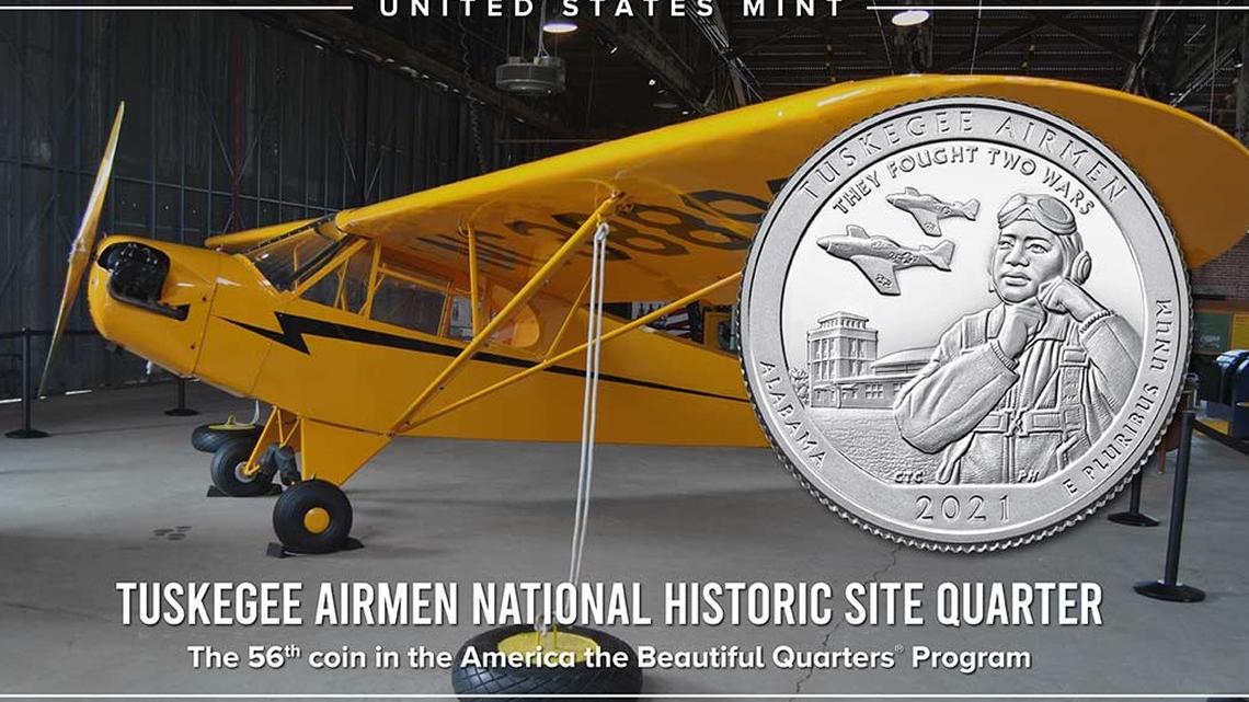 The Tuskegee Airmen are honored on the final America the Beautiful Quarter issued by the United States Mint.
