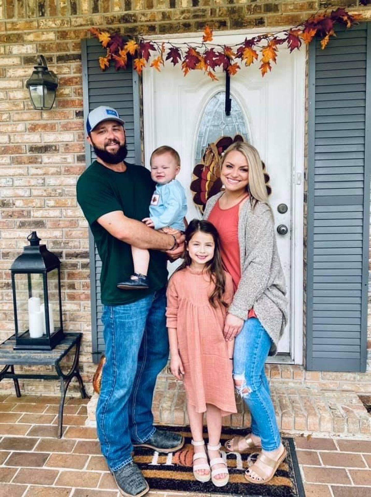 Cayce Seal, left, a lineman for Entergy power company in New Orleans, died after suffering an electric shock while working on power lines, his family says. A funeral is planned for Thursday, July 1, 2021.