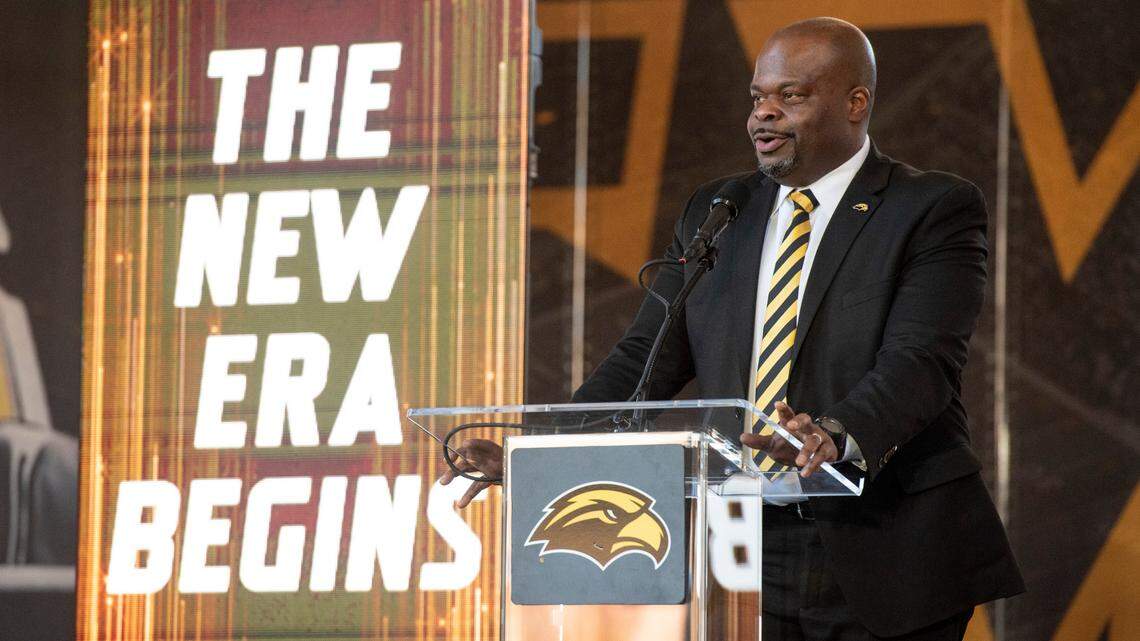 New Southern Miss coach Charles Huff proud of breaking barriers, ready for added pressure