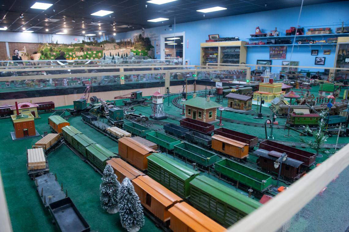 Model train displays at TrainTastic Interactive Model Railroad Museum in Gulfport on Wednesday, Dec. 4, 2024. TrainTastic will be hosting a holiday lights event starting Dec. 5.