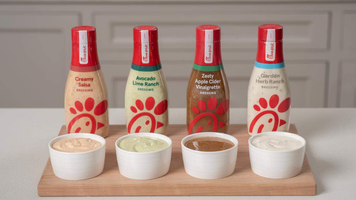 Chick-fil-A’s bottled salad dressings will soon be sold at grocery stores nationwide, the restaurant chain announced. Here’s what to know.