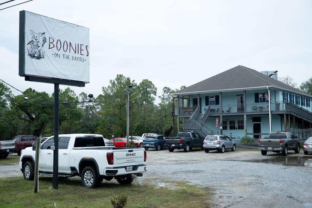 Boonies on the Bayou is away from downtown but a short drive from I-10 and Bay St. Louis.