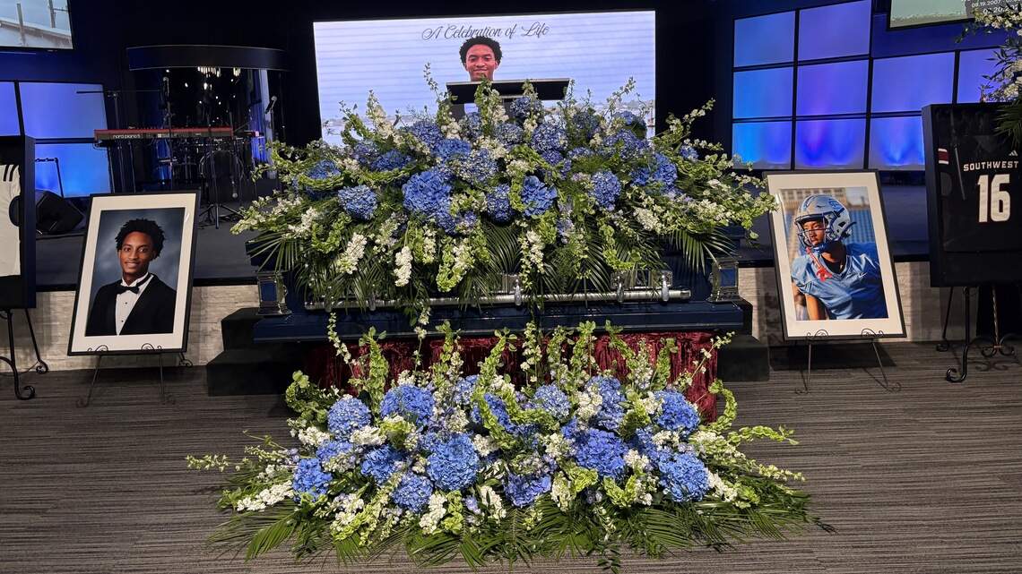 Crowd of mourners approaches 1,000 for Nolan Wells funeral; one group drove 8 hours