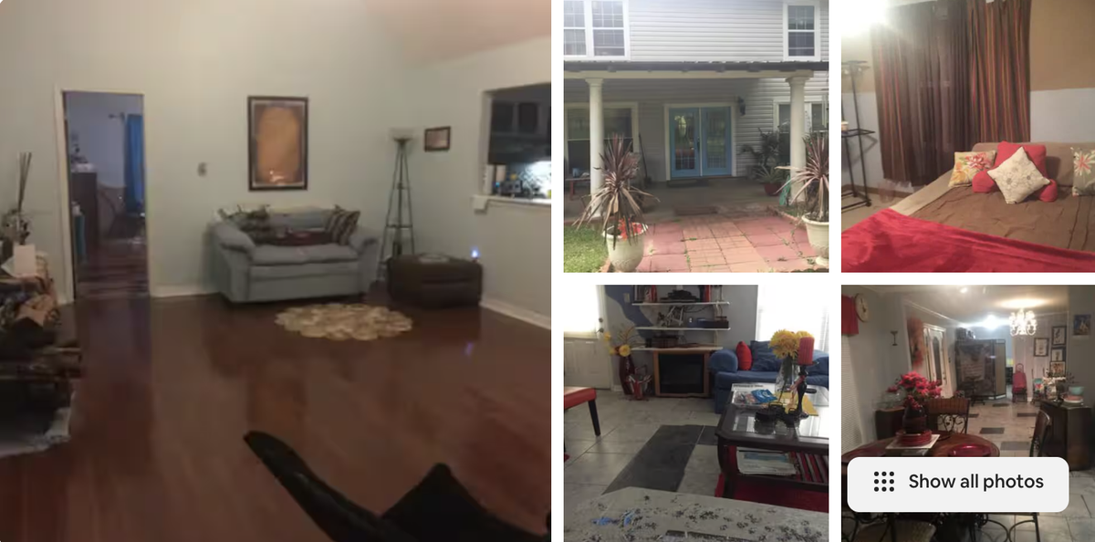 This Airbnb listing costs $349 for a five night say in Picayune.