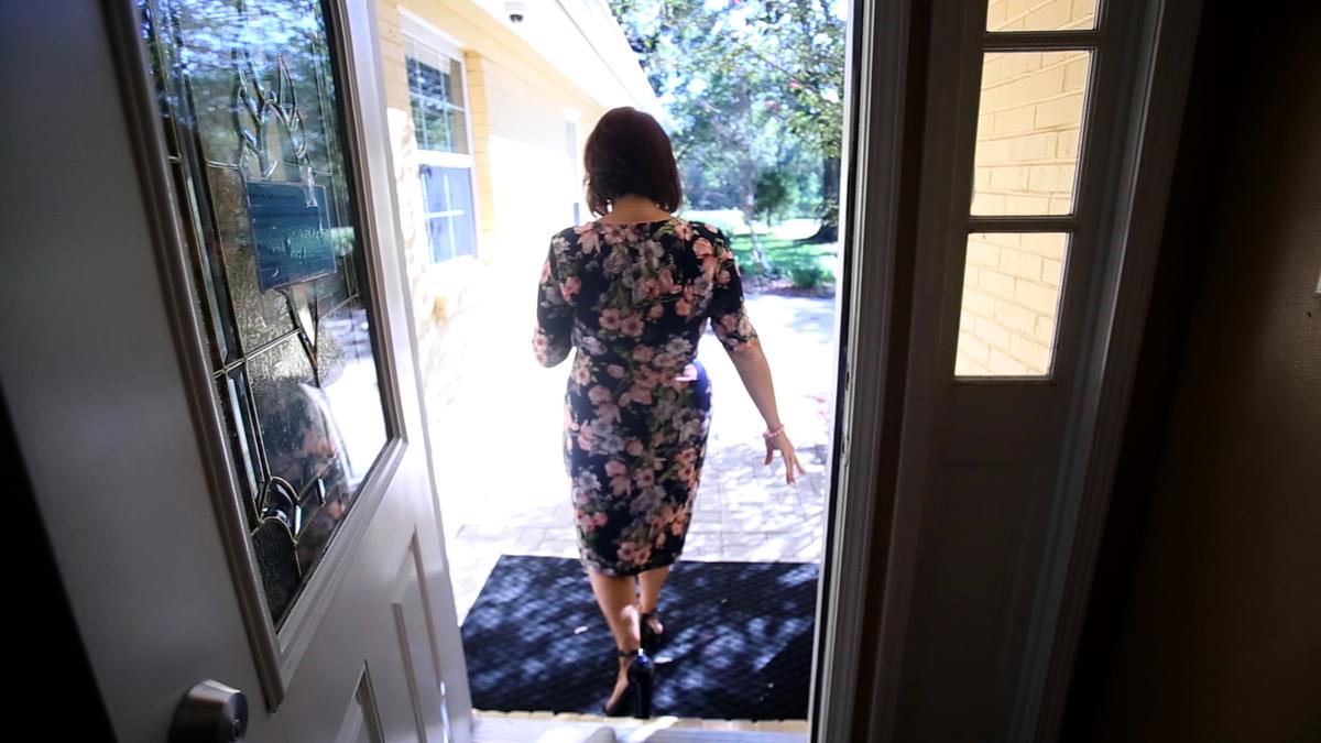 Shellie Carter, development director for Sue’s Home, gives a tour of the facility. Sue’s Home is a long-term transitional home for women and children. It provides resources for those admitted to be successful in their recovery process.