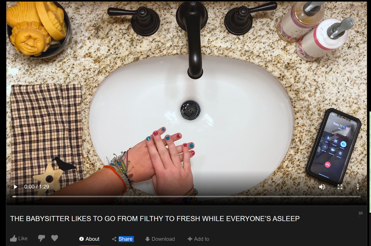 One of many satirical video titles on “Scrubhub.”