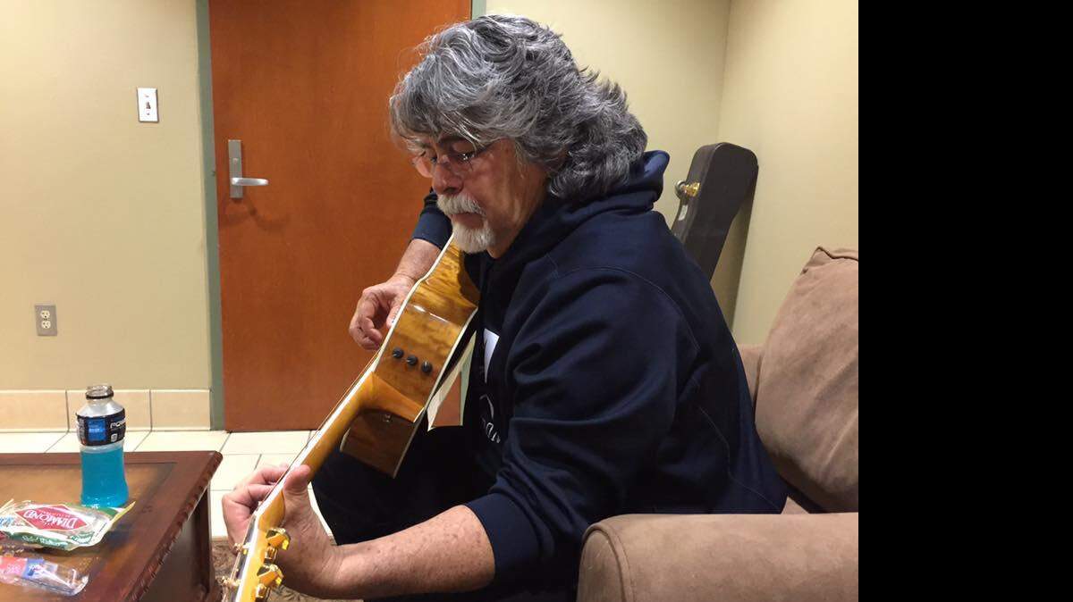 JEFF CLARK/SUN HERALD
Randy Owen of Alabama sings "Face to Face" in his dressing room in Biloxi on Sunday.