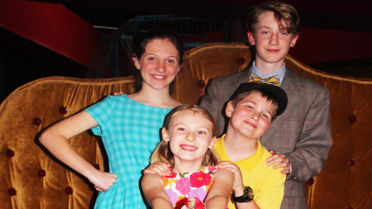 Cast members include Mackenzie Lacy, left, Gabriel Ehlenberger, Emily Carter and Johnathan Brockman.