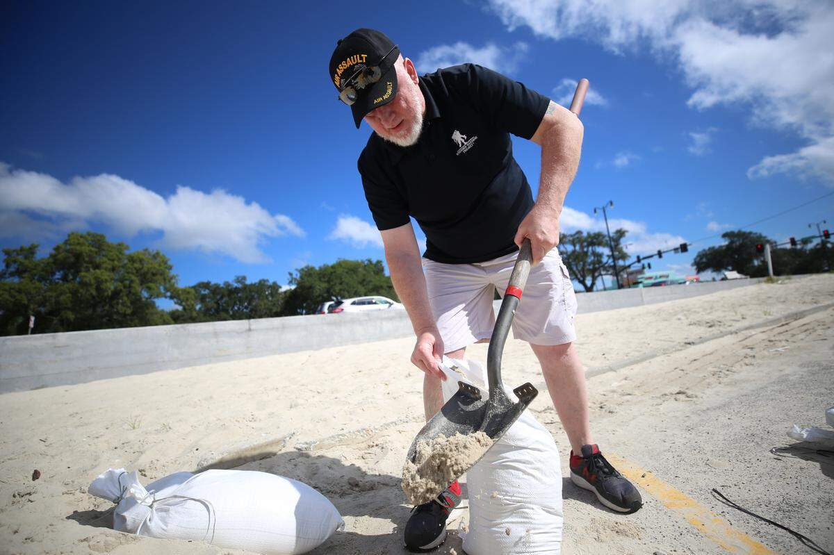 Timothy Lundy has lived in Biloxi for over a year after moving from Mobile, Alabama. He learned growing up along the Gulf Coast how to prepare when storms head his way. “If I leave, at least my home will be protected,” he said. September 13, 2020.