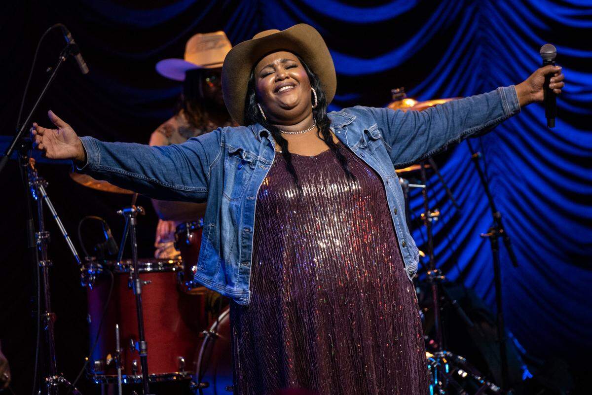 Chapel Hart’s Danica Hart during the Chapel Hart show at Ground Zero Blues Club in Biloxi on Wednesday, Nov. 30, 2022.