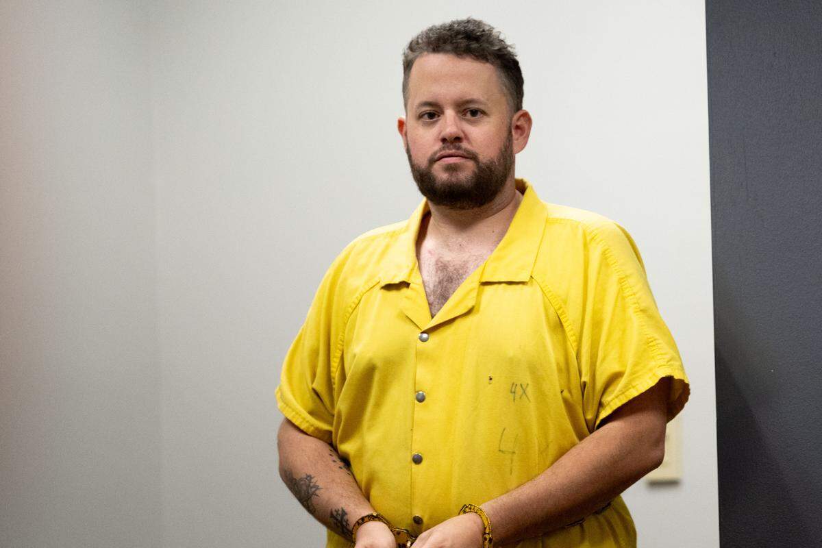 Cecil Dubuisson III appears in Jackson County Circuit Court on Friday, Dec. 12, 2025.
