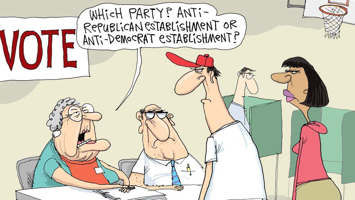 Unofficially, there are more than two political parties   