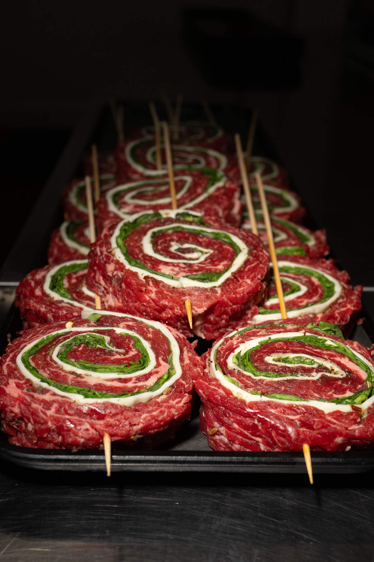Meat lollipops are one of the specialty meats at Johnny Pizmo’s Butchery and Marketplace in Gulfport.