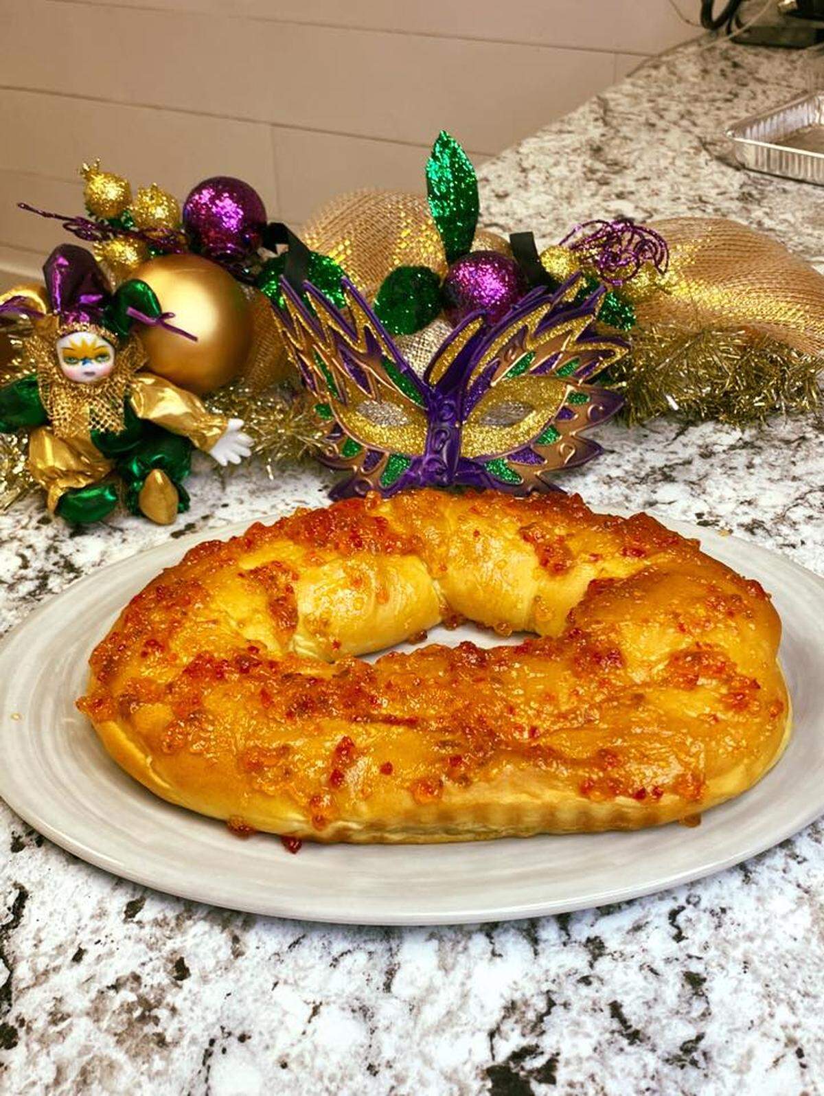 Boudin King Cake from Melissa’s Bakery in Gulfport