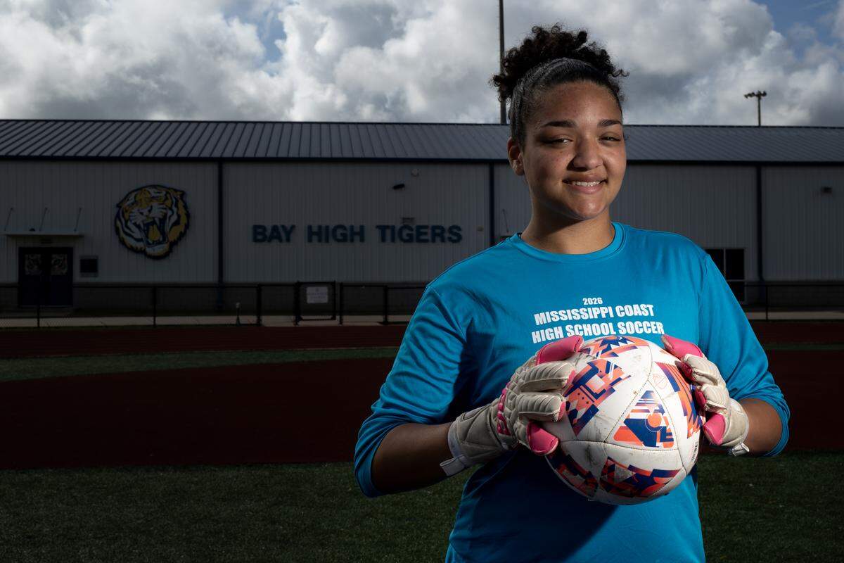 Bay High’s Brooklyn Borja was brilliant in net in 2026 for Bay High.