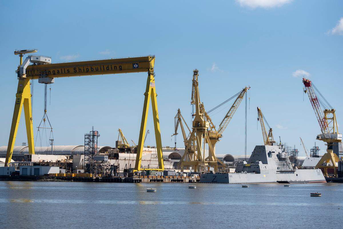 Ingalls Shipbuilding in Pascagoula on Saturday, March 22, 2025. 
