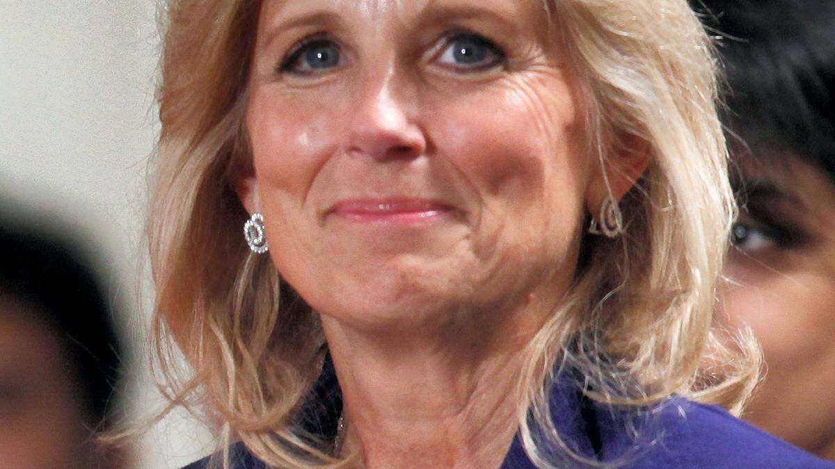 AP PHOTOIn this Nov. 24, 2009 file photo, Jill Biden, wife of Vice President Joe Biden, is shown during a State Arriva for India's Prime Minister Manmohan Singh in the East Room of the White House in Washington.