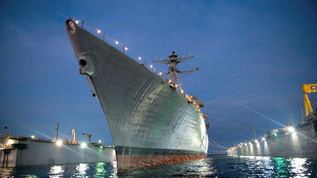 ANDREW YOUNG/HUNTINGTON INGALLS INDUSTRIES 
 Ingalls Shipbuilding will christen the Arleigh Burke-class destroyer Ralph Johnson (DDG 114) on Saturday in Pascagoula.