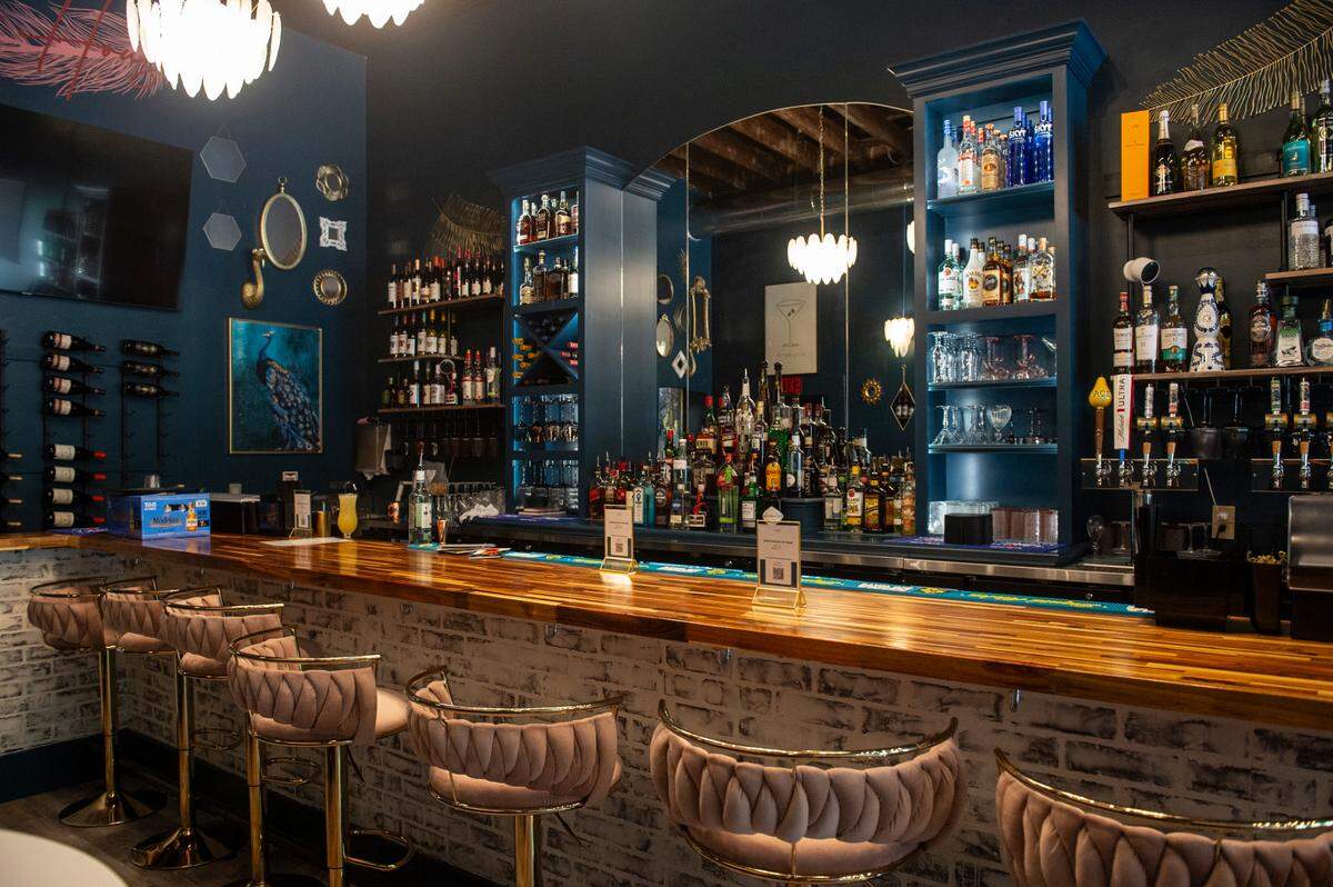 The bar at the Hen House, which serves wine, specialty cocktails and small bites, in Bay St. Louis on Wednesday, May 29, 2024.
