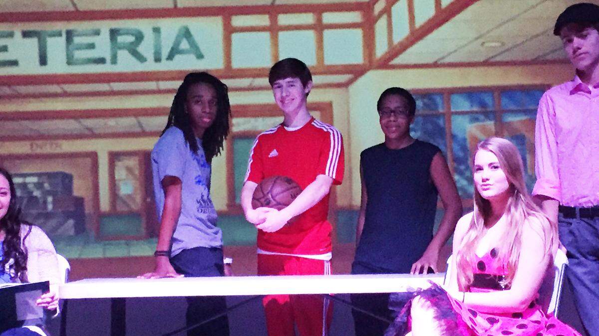 'High School Musical' performers include Elyssa Coloma, left, Kaleb Heidleberg, Benjamin Benigno, Joseph Jones, Megan Allen and Ethan Worch.